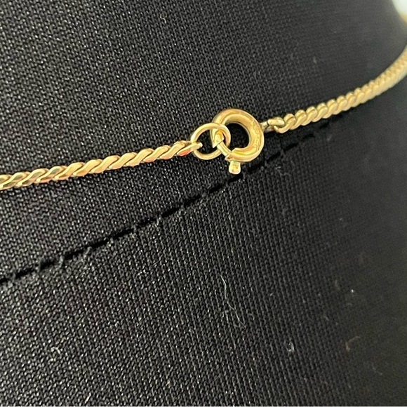 Vintage Van Dell 1/20 12K Gold Filled Black Opal Necklace and Earrings - Picture 9 of 15